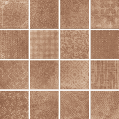 

Керамогранит Serenissima Riabita Il Cotto Ins Fabric Classic декор 40x40