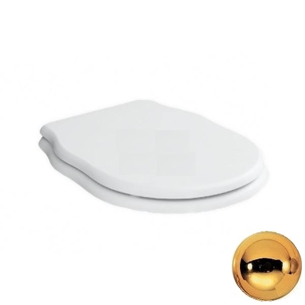 

Сиденье для унитаза BelBagno Boheme с механизмом Microlift, петли золото BB115SCM-ORO