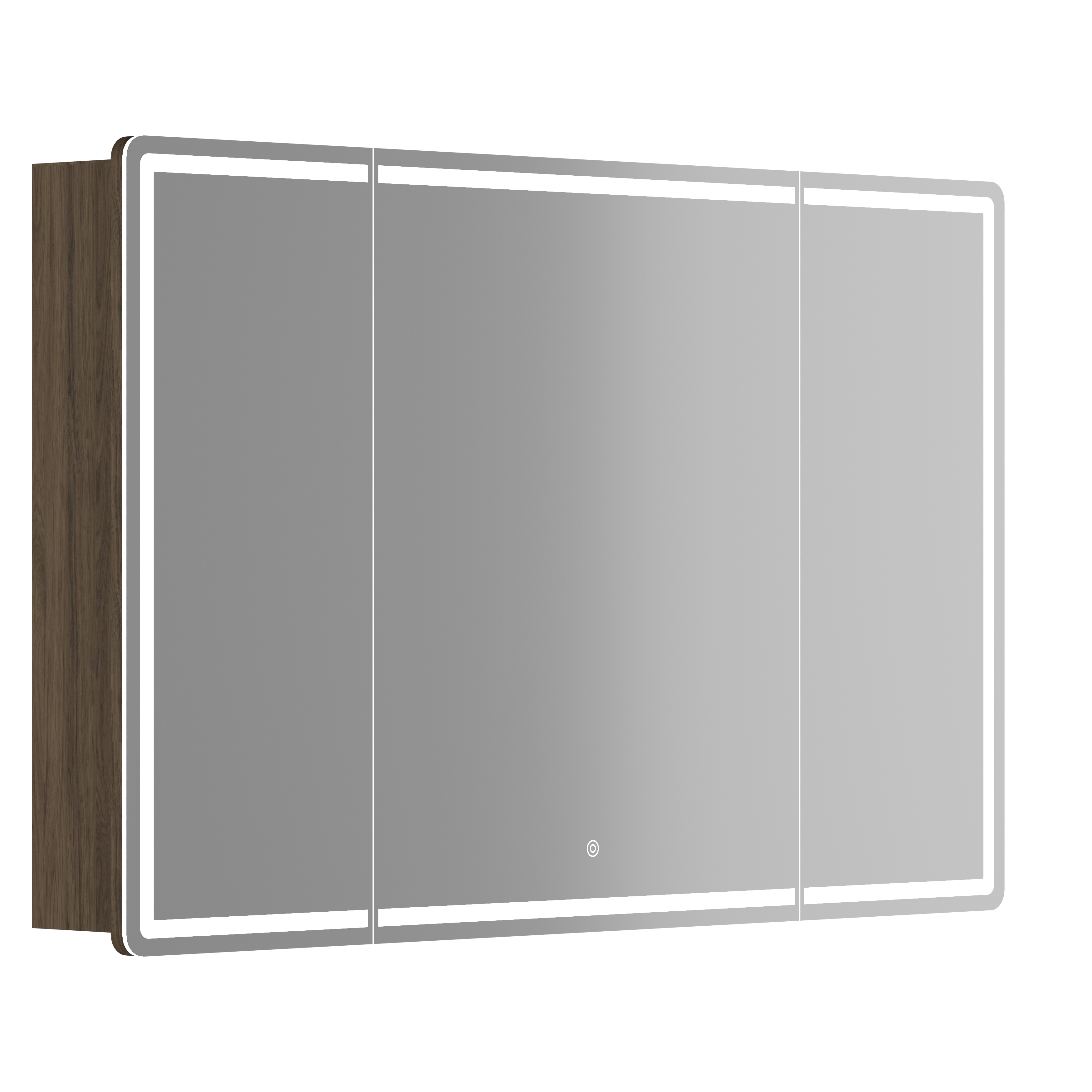 Зеркальный шкаф SANCOS Mirror 120 с подсветкой дуб чарльстон MI120ECH