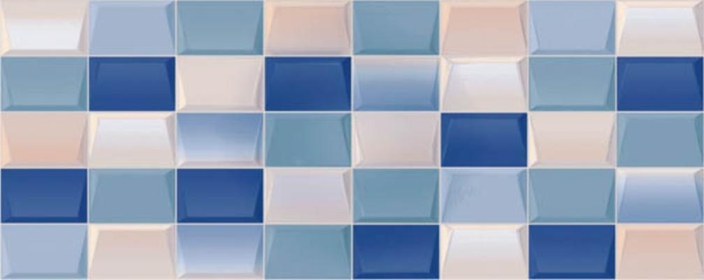 

Керамическая плитка Керлайф Elissa Mosaico Blu 1c настенная 20,1х50,5