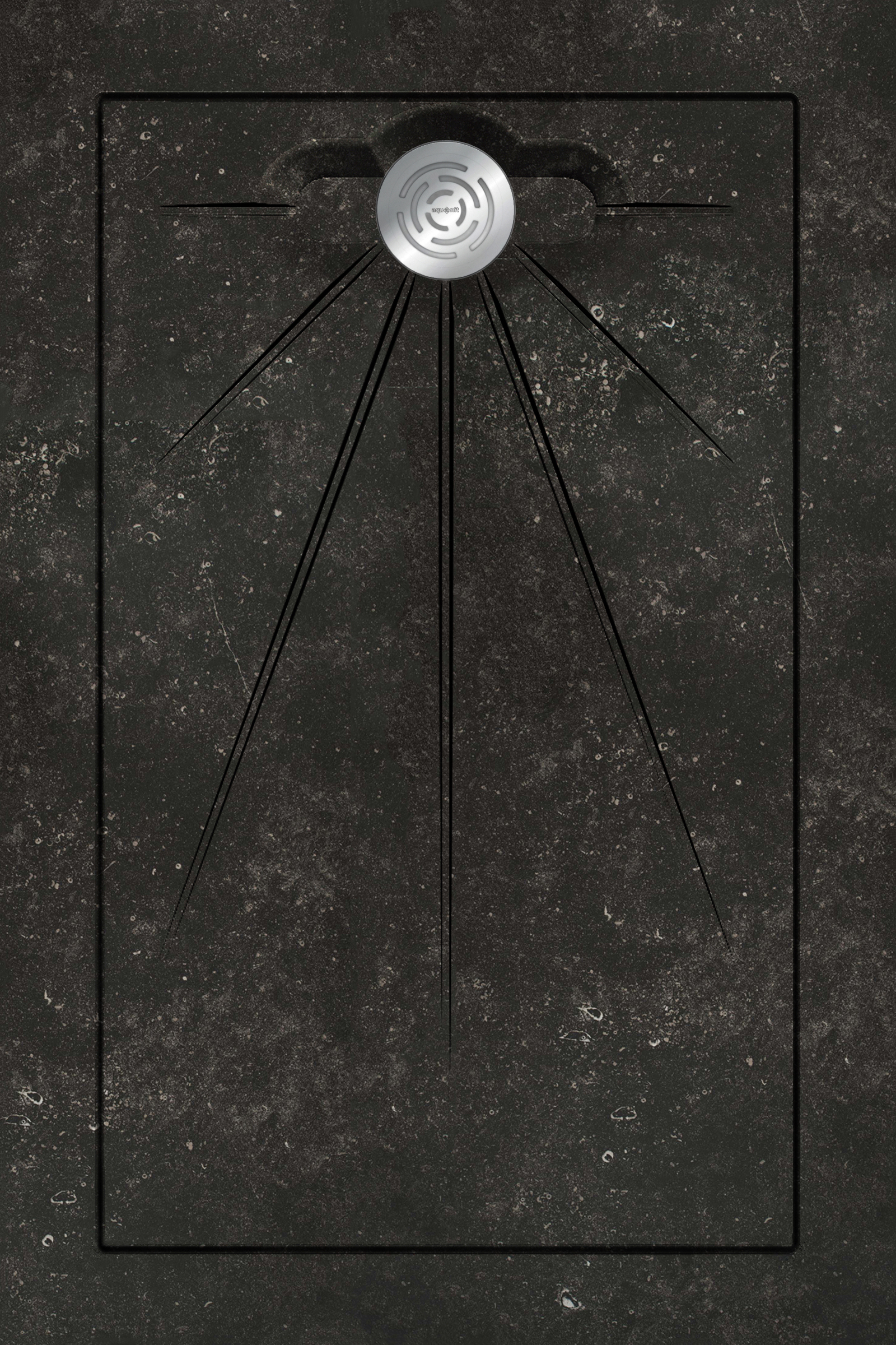 

Душевые поддоны Aquanit Belgium Stone Black Multi Circle Eco 90x135