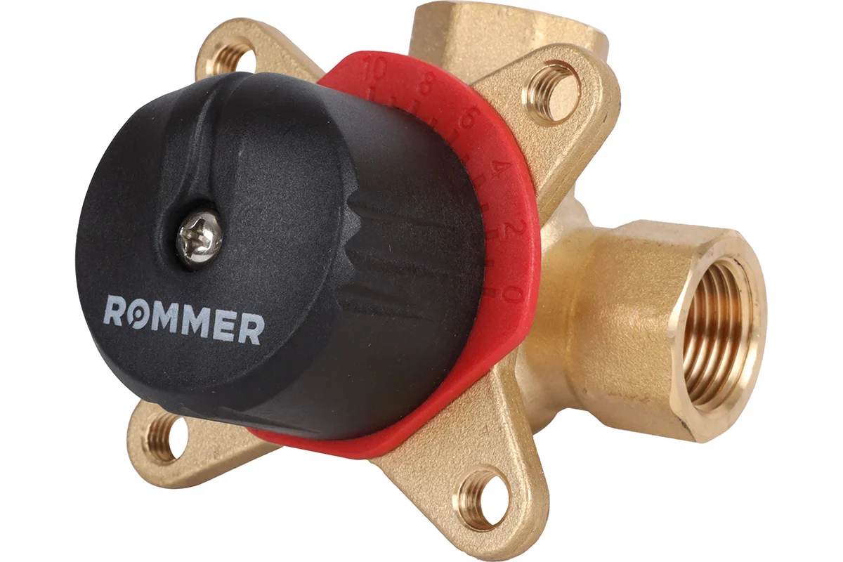 ROMMER 3-х ходовой смесительный клапан 1/2" KVs 2,5