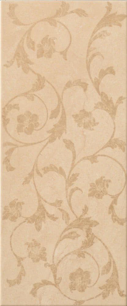 

Керамическая плитка Gardenia Orchidea Lirica 67306 Dec. Floreale Crema Marfil декор 25х60