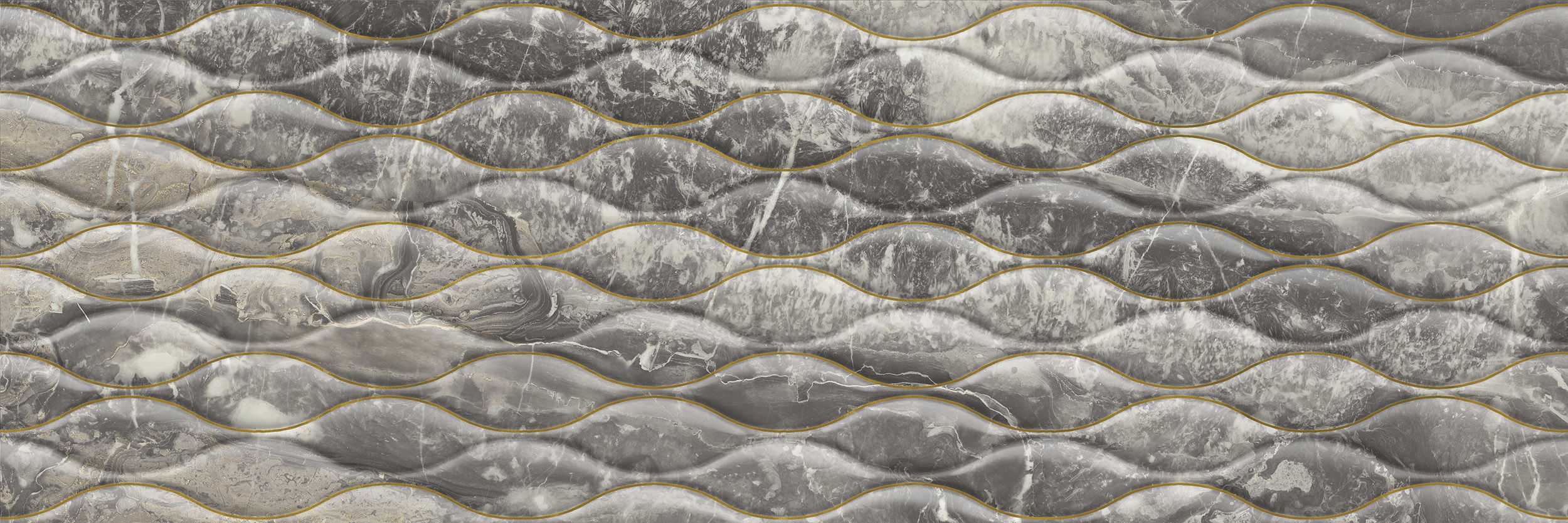 

Керамическая плитка Azteca Nebula Dec Ninfa R90 Grey декор 30x90