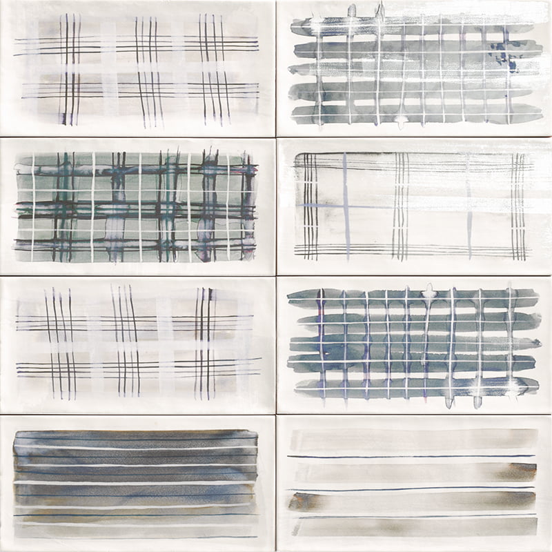

Керамическая плитка Mainzu Aquarel Deco Grey настенная 15x30