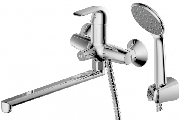

Смеситель для ванны и душа Bravat Simple F6135193CP-LB