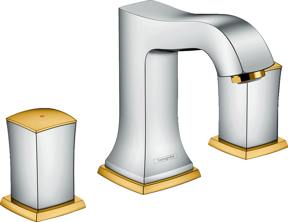 

Смеситель для раковины Hansgrohe Metropol Classic 110 на 3 отверстия, со сливным гарнитуром 31304090