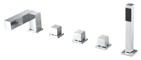 

Смеситель для ванны и душа Bravat Magic Cube F564124C-1