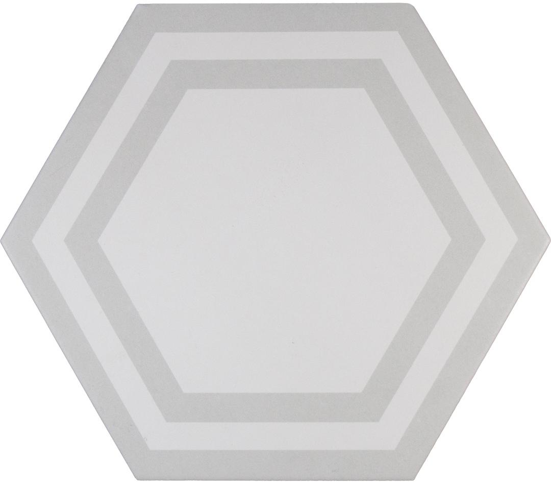 

Керамогранит Adex Pavimento ADPV9019 Hexagono Deco Light Gray 20х23