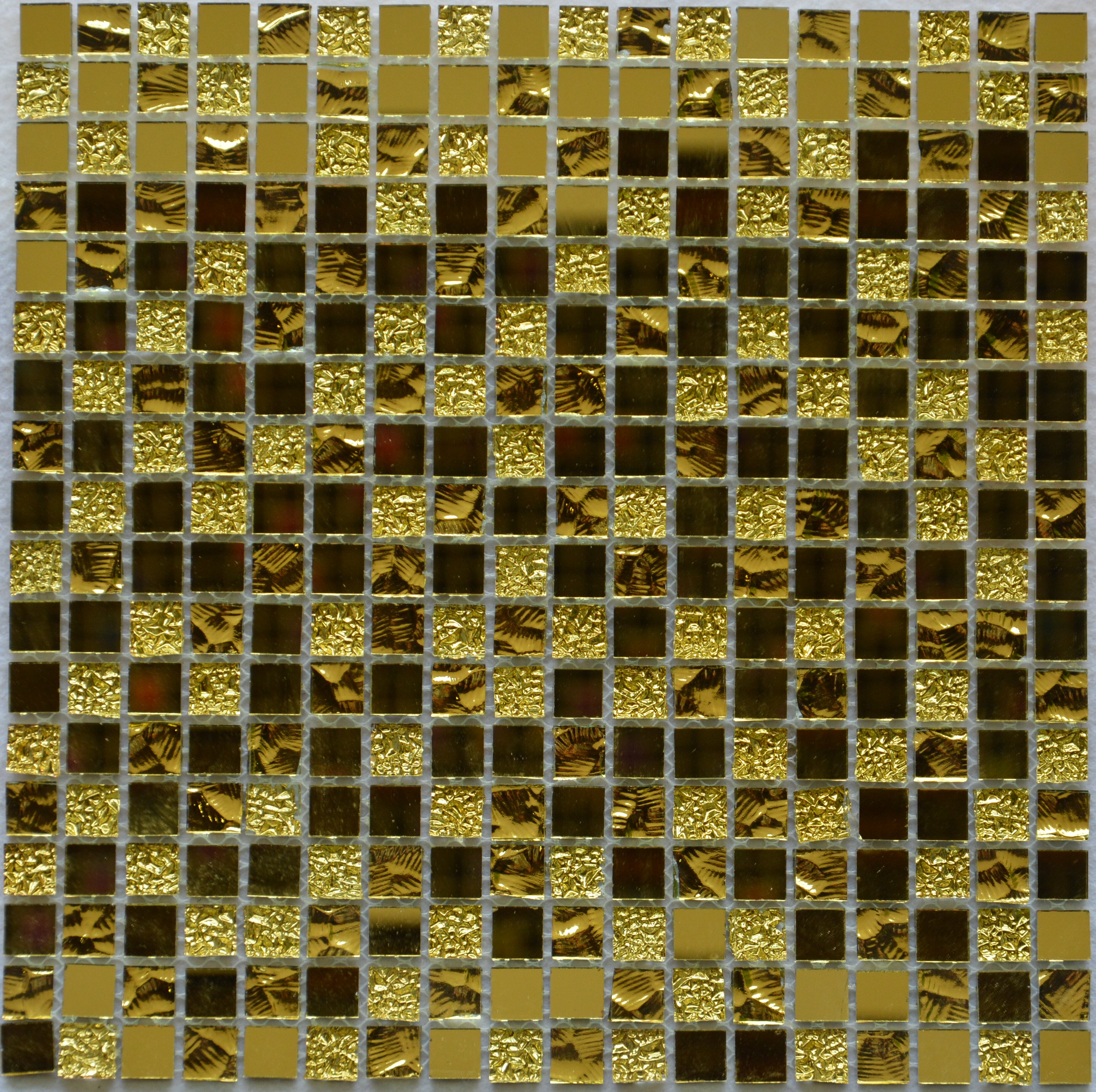

Стеклянная Мозаика Bonaparte Mirror gold (15x15x4) 30х30