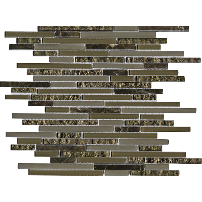 

Мозаика из мрамора и стекла Lantic Colonial Eternity Mini Strip Emperador 29,8х30,5