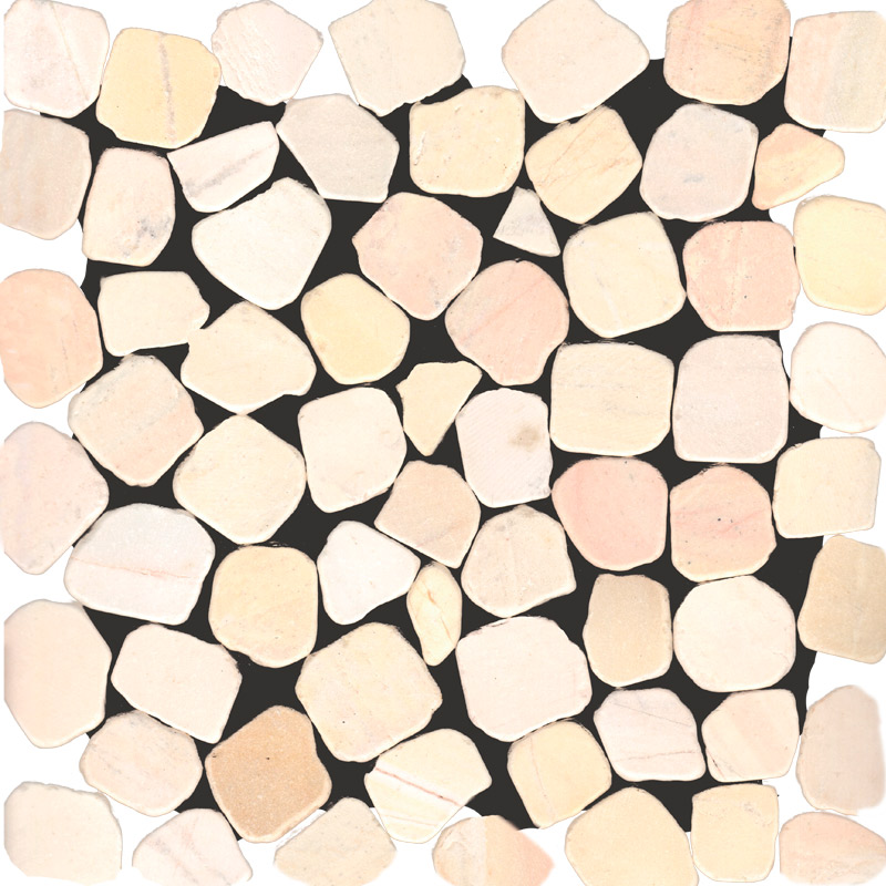 

Мозаика из нат. мрамора Starmosaic Peble Yel Tumbled 30,5х30,5