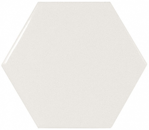 

Керамическая плитка Equipe Scale 21911 Hexagon White Настенная 10,7x12,4