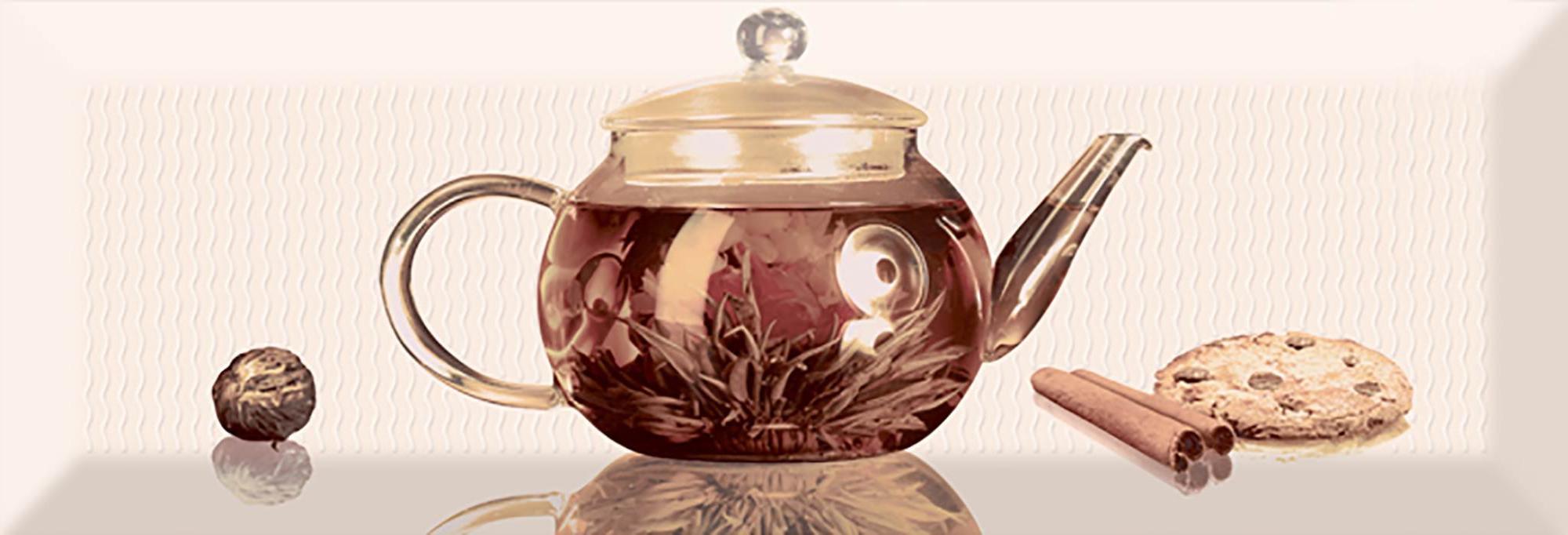 

Керамическая плитка Absolut Keramika Decor Tea 01 A декор 10x30