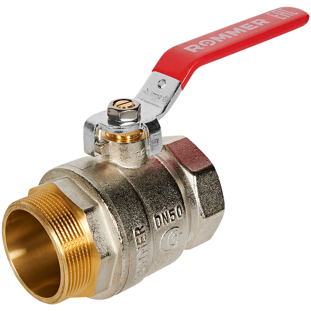 Rommer шаровой кран 2" ВР/НР, ручка рычаг RBV-0002-2210350