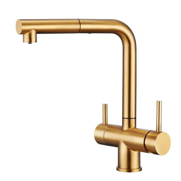 Смеситель для кухни EMAR PVD золото ECB - 7017 PVD Golden