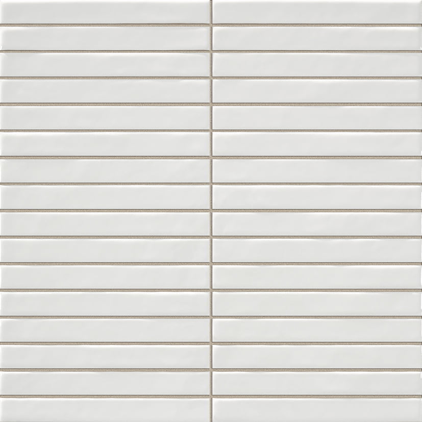 Керамическая плитка La Platera Kromo Pencil White настенная 35x35