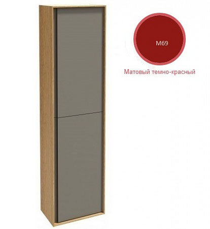 

Шкаф-колонна Jacob Delafon Rythmik Pure 40х150 подвесной матовый темно-красный EB1774D-M69