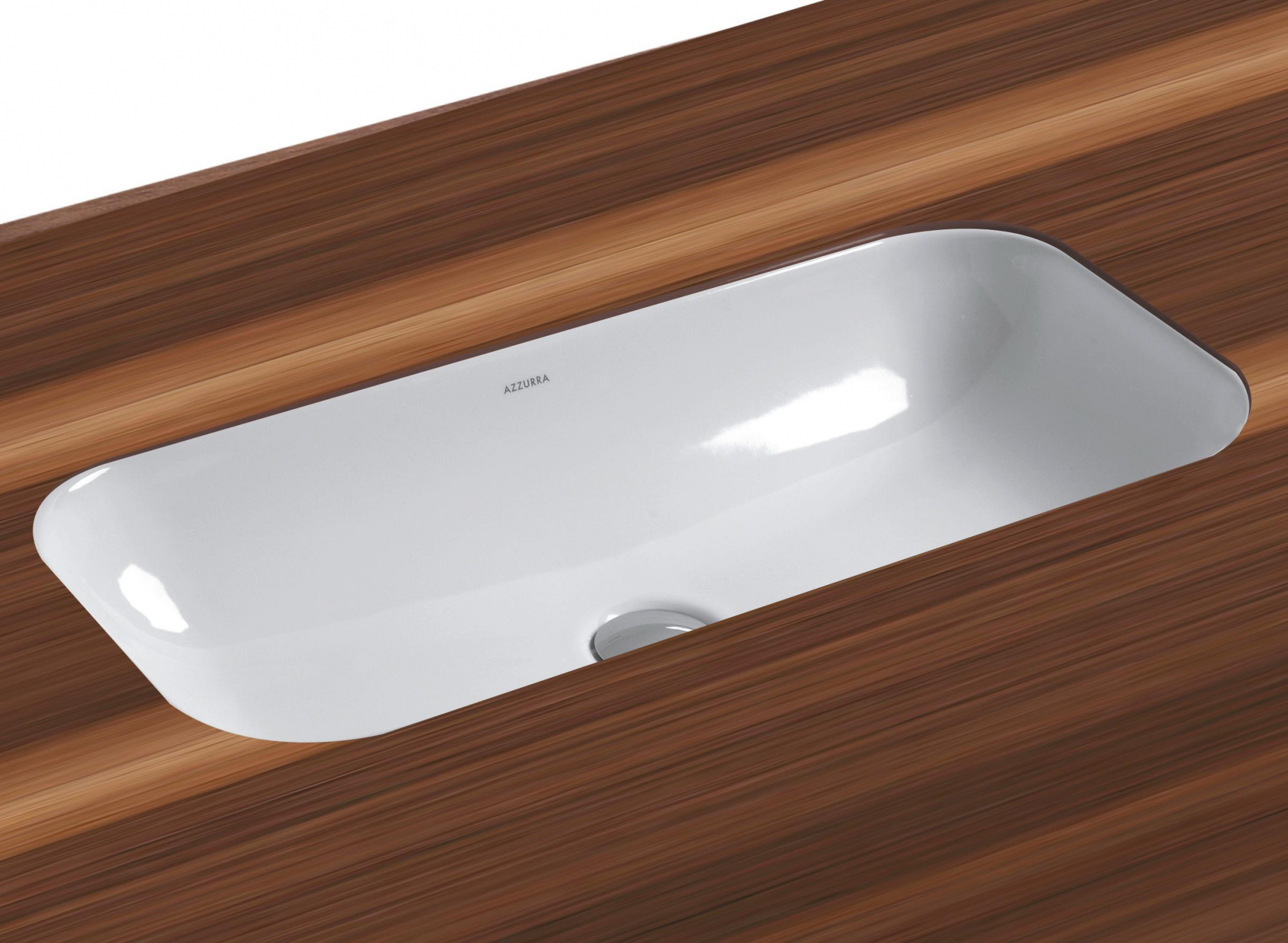 Раковина AZZURRA Glaze 69 GLLT06938000BI (GLZ 69x38/SP bi)