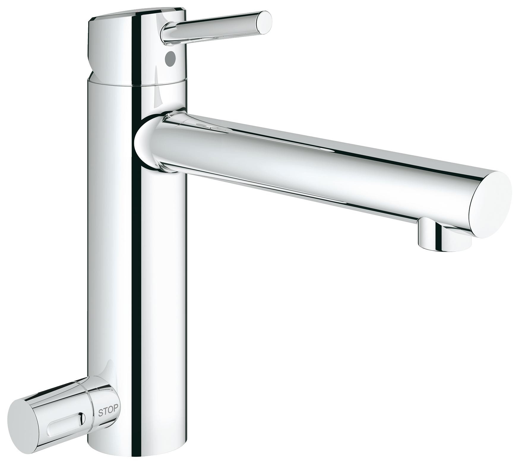 

Смеситель для кухни Grohe Concetto со средним изливом с запорным вентилем 31209001