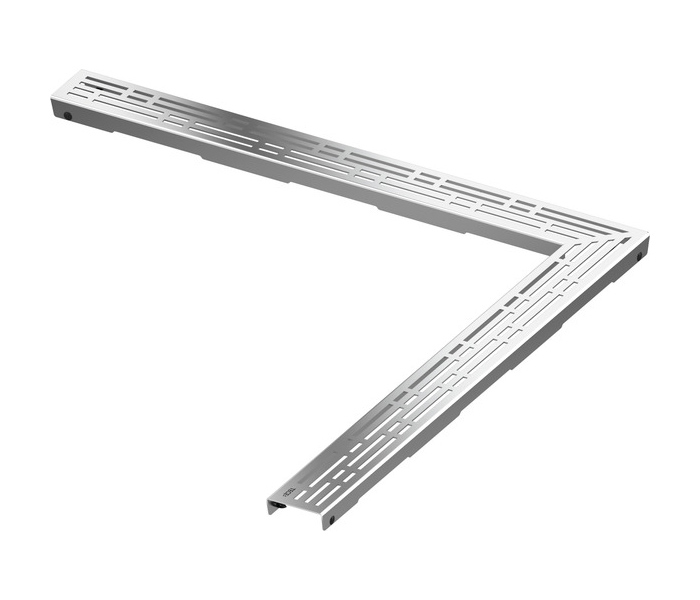 

Декоративная решетка TECE TECEdrainline basic угловая 90° нержавеющая сталь глянец 900х900 мм 610910