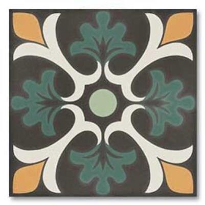 Керамогранит DNA Tiles Sync Clover Green 15x15