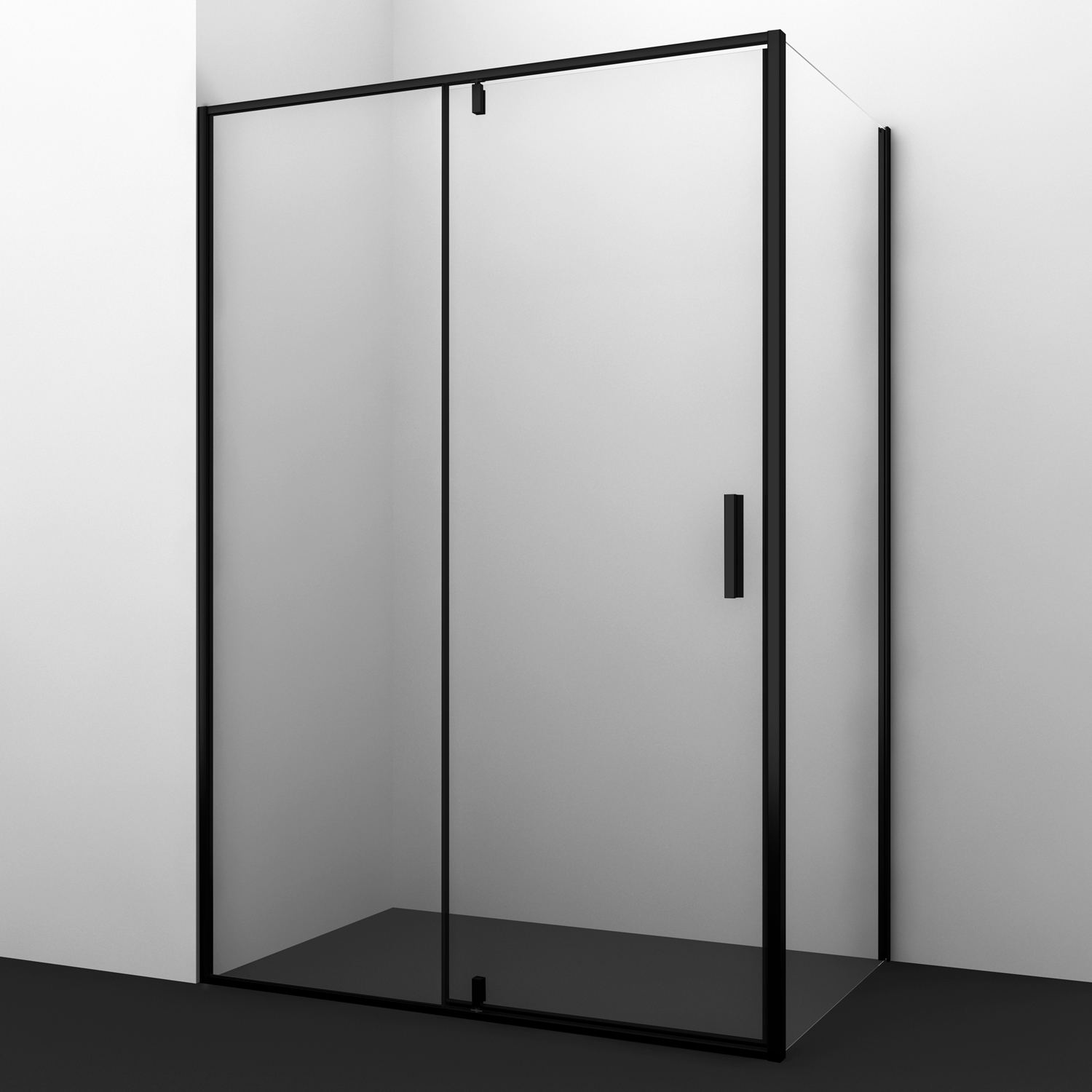 Душевой уголок WasserKRAFT Elbe 2000x1000x800 Черный 74P17