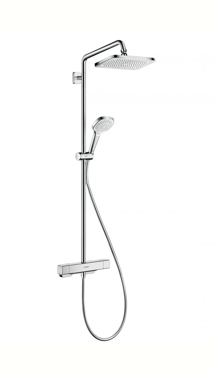 

Душевая система Hansgrohe Croma E Showerpipe 280 1jet с термостатом без излива 27630000