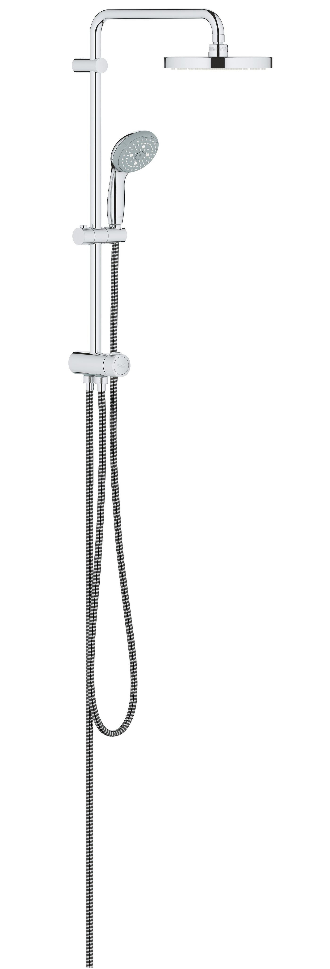 

Душевая система с переключателем Grohe New Tempesta 200 с верхним и ручным душем (без смесителя) 27389001