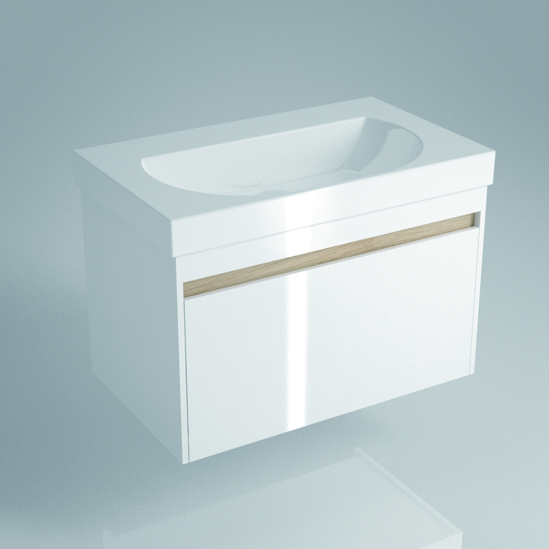 

Тумба под умывальник Kerama Marazzi Buongiorno подвесная 80 BGN.80.1\WHT белый