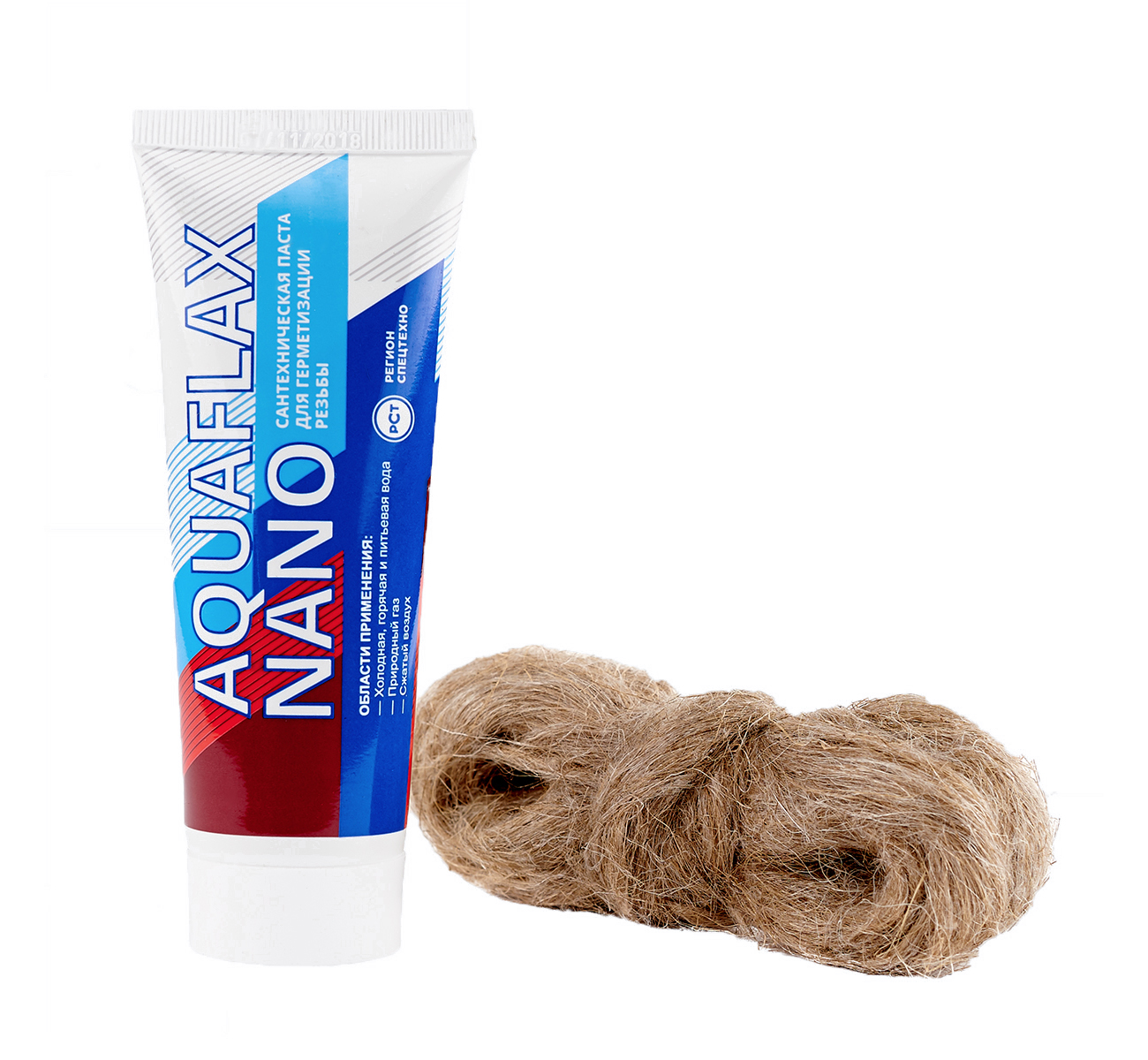 

Aquaflax Nano Комплект уплотнительная паста 80 г + лен 20 г