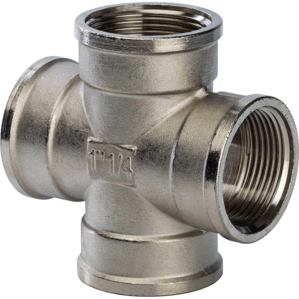 

STOUT Крестовина ВВ 1 1/4" никелированная