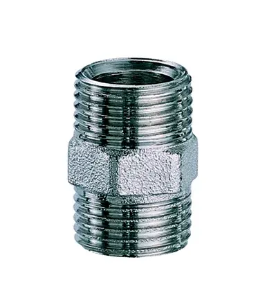 Far Ниппель хромир., 1/2"EU х 1/2"EU