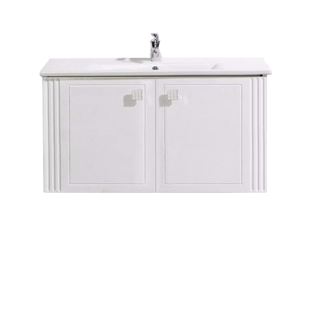

База под раковину BelBagno ATRIA 1000 с распашными дверцами Bianco Lucido