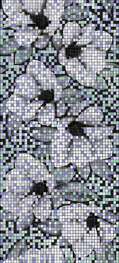 

Керамическая плитка Cersanit Black&White Декор черный (BW2G231) 20x44
