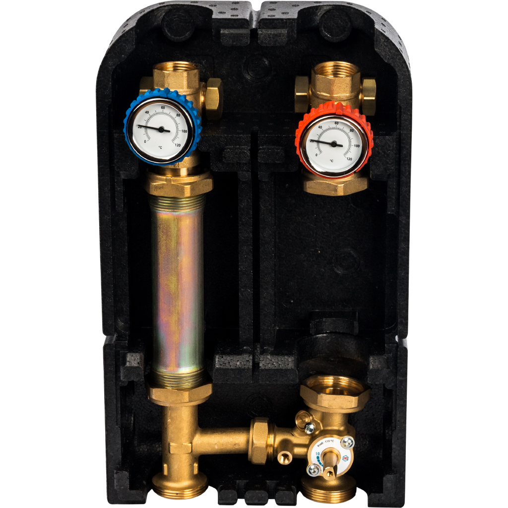 

STOUT Насосная группа с 3‑х ходовым приводным смесителем 1″ без насоса, 29 kW [DT10 °C]