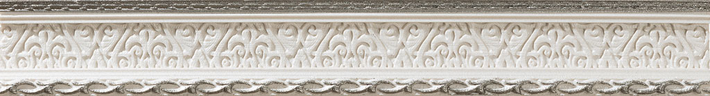 

Керамическая плитка Azulev Delice Mold. Blanco бордюр 4x29