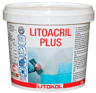 

Клей Litokol Litoacril Plus белый 1кг