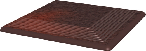 

Керамическая плитка Grupa Paradyz Cloud Brown Duro Ступень рифленая наружная 30х30х1,1 (шт)