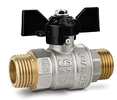 Кран шаровой LD 1/2&quot; НН (бабочка) серия  Pride 47.15.Н-Н.Б