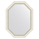 Зеркало в багетной раме EVOFORM OCTAGON 61 белый с серебром BY 7435