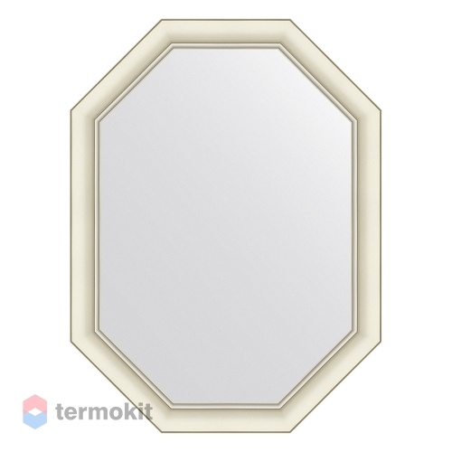 Зеркало в багетной раме EVOFORM OCTAGON 61 белый с серебром BY 7435