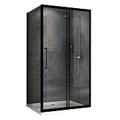 Душевой уголок ABBER Schwarzer Diamant 1950x1800x900 черный AG30180BH-S90B
