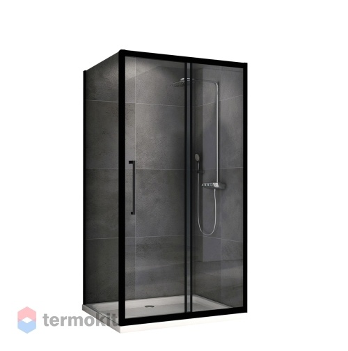 Душевой уголок ABBER Schwarzer Diamant 1950x1500x800 черный AG30150BH-S80B