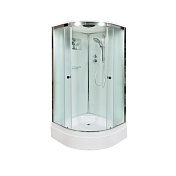 Душевая кабина Deto D 90x90 Хром (рифленое стекло) D279S