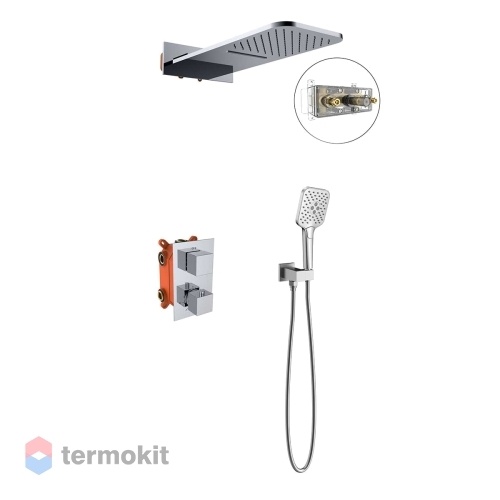 Душевой комплект скрытого монтажа Vincea с термостатом VSFW-103TCH
