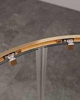 Душевой уголок Cezares Molveno 1950x1000x1000 брашированное золото MOLVENO-R-2-100-C-BORO-IV