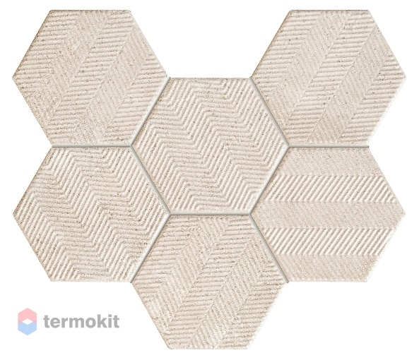 Керамическая плитка Tubadzin Sfumato MS-Hex мозаика 28,9x22,1