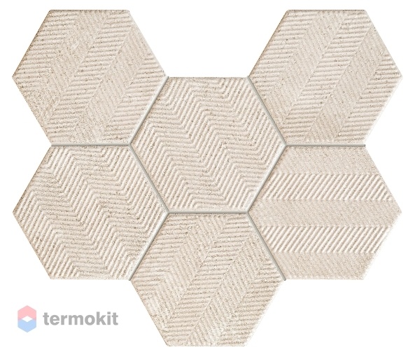 Керамическая плитка Tubadzin Sfumato MS-Hex мозаика 28,9x22,1