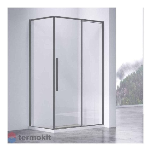 Душевой уголок Vincea Slim-n 1950х1200х900 вороненная сталь VSR-4SN9012CLGM